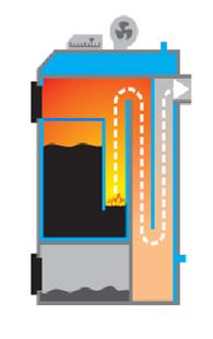 Kocioł z dolnym spalaniem
